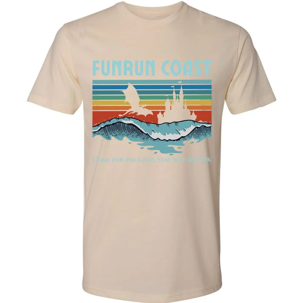FUNRUN COAST Premium Unisex T-Shirt - Cream - 14