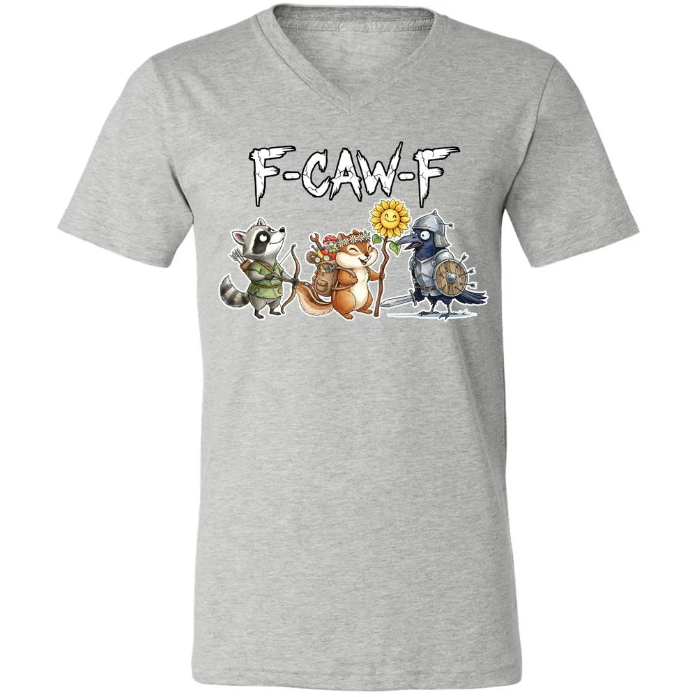F-CAW-F Adventuring party Unisex V-Neck T-Shirt - Athletic Heather - 7