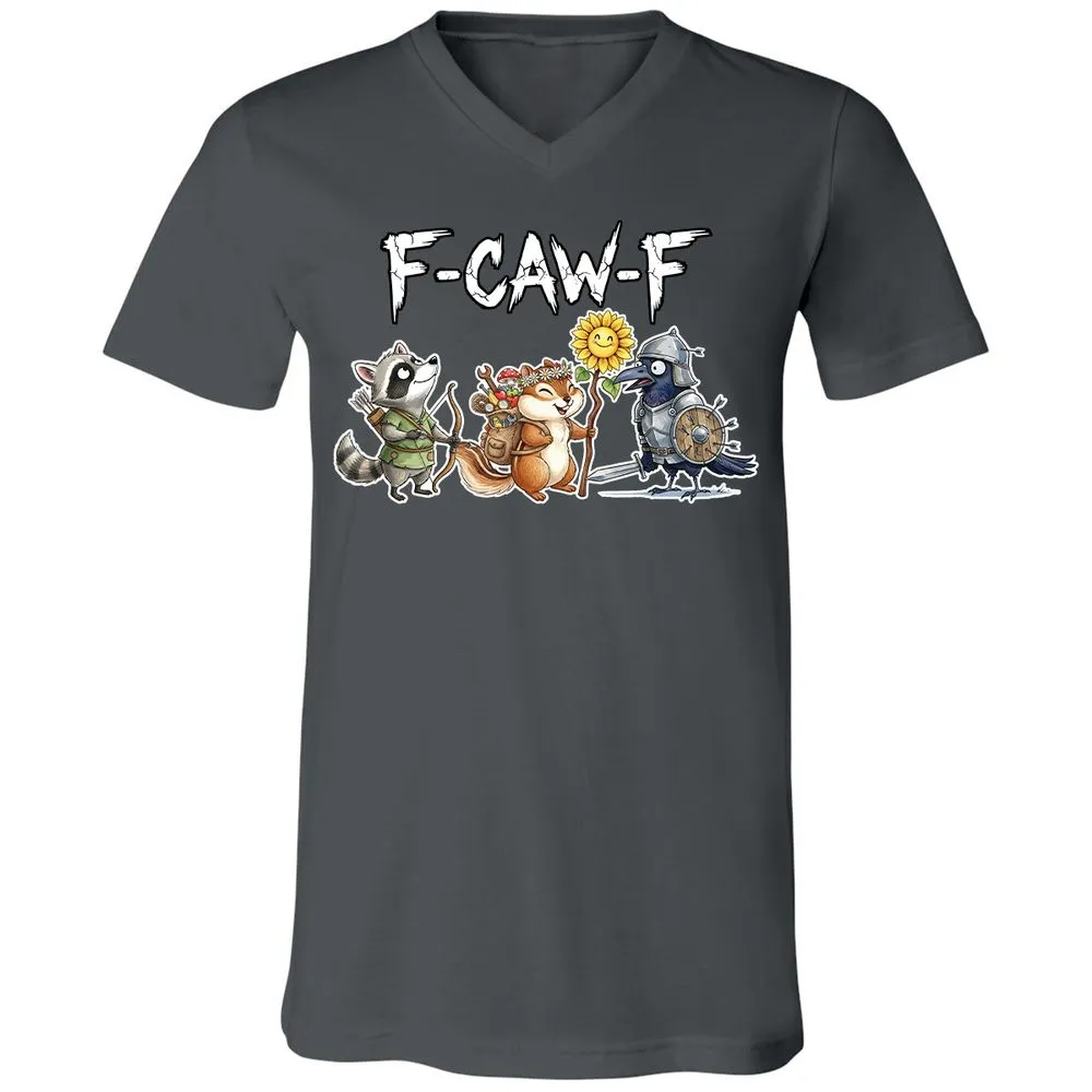 F-CAW-F Adventuring party Unisex V-Neck T-Shirt - Asphalt - 12