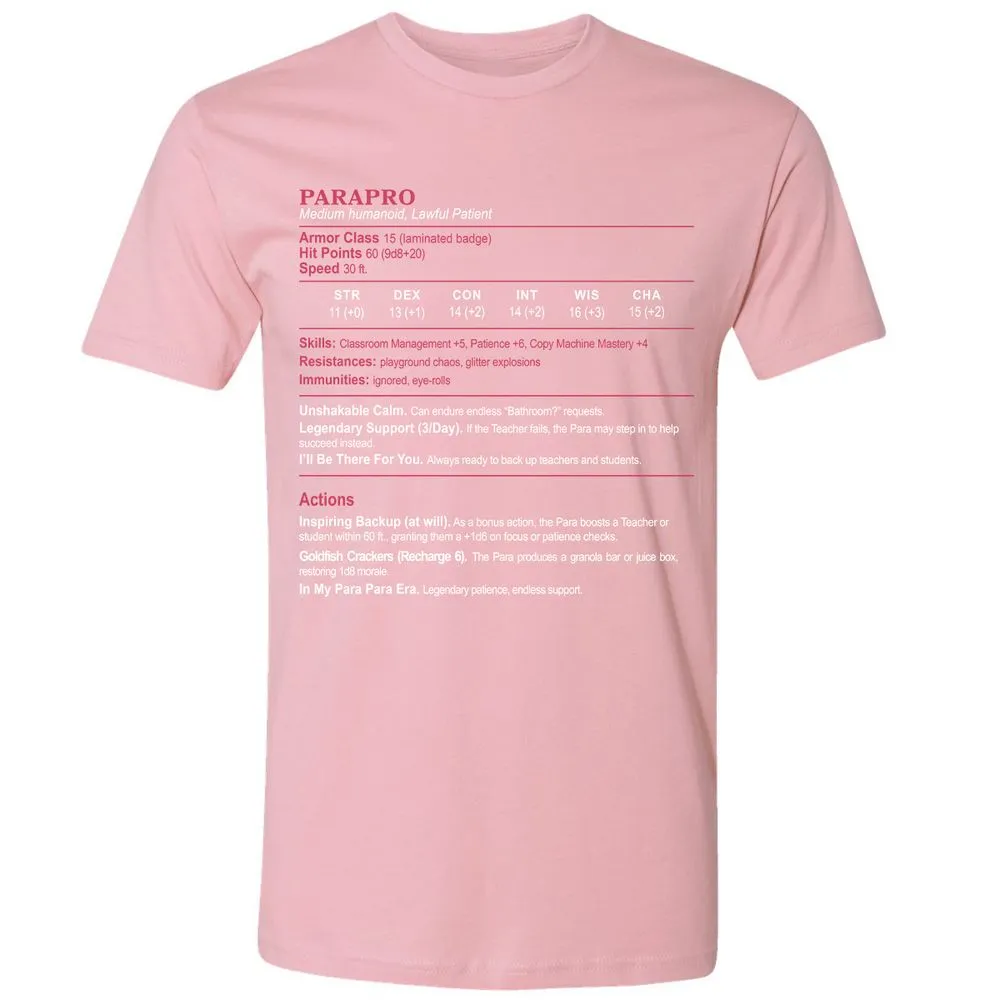 para Premium Unisex T-Shirt - Light Pink - 3