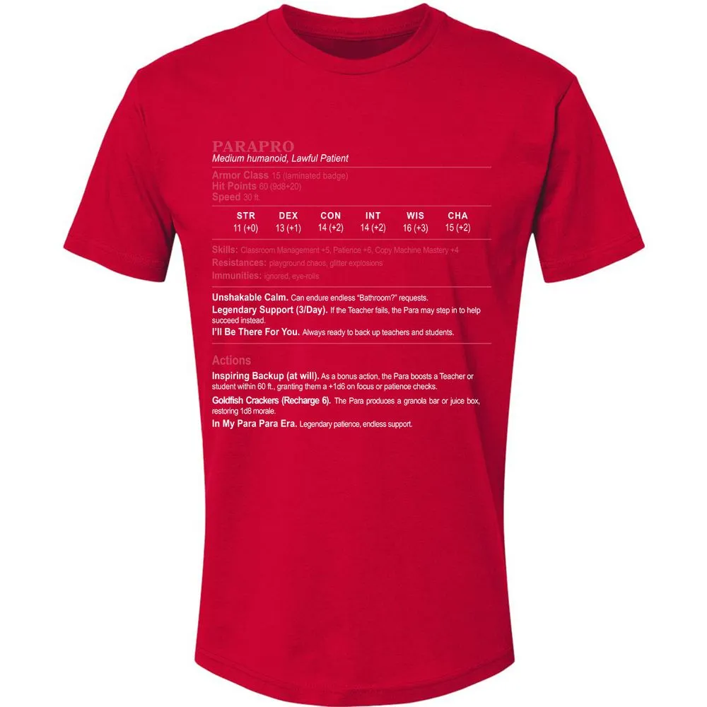 para Premium Unisex T-Shirt - Red - 6