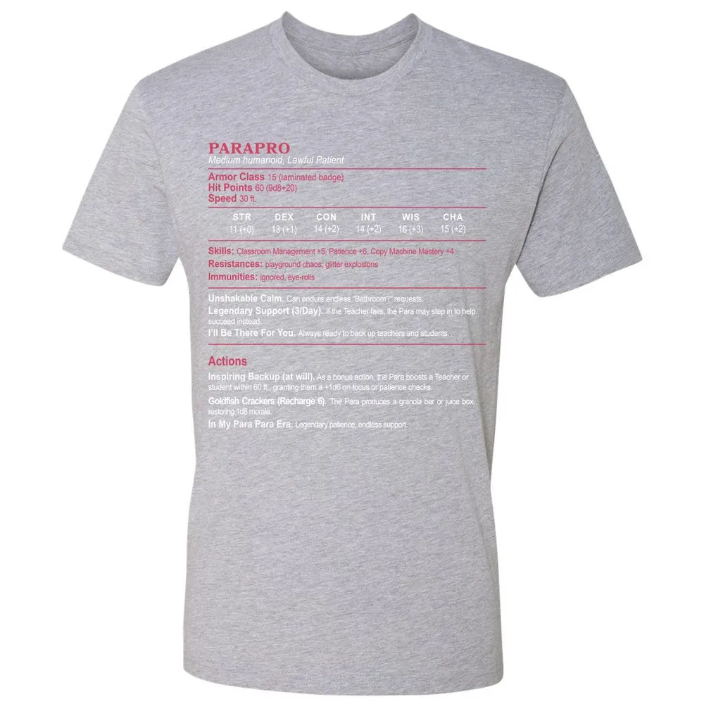 para Premium Unisex T-Shirt - Heather Grey - 9