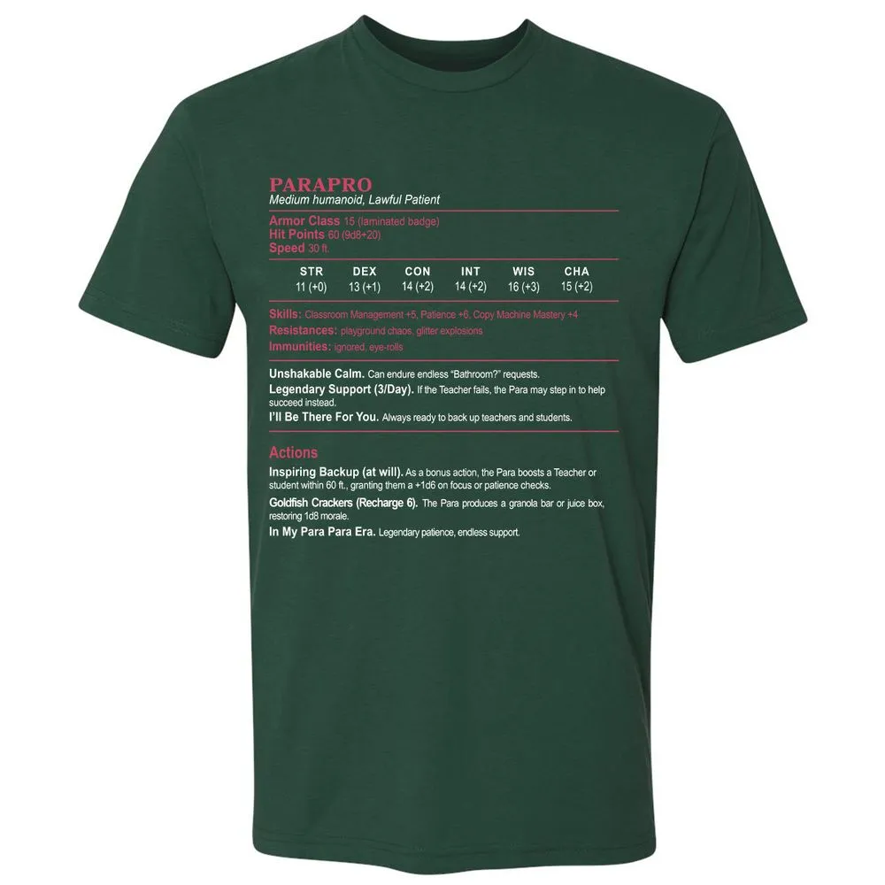 para Premium Unisex T-Shirt - Forest Green - 13