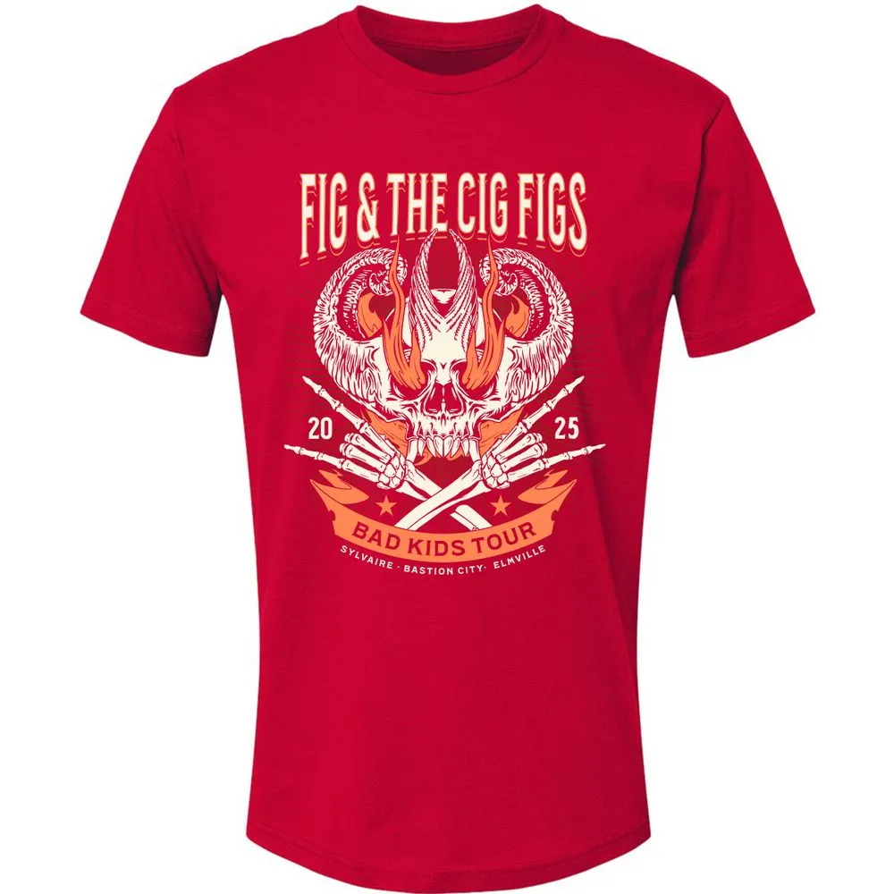 Fig and the Cig Figs, Dimension 20 Premium Unisex T-Shirt - Red - 6