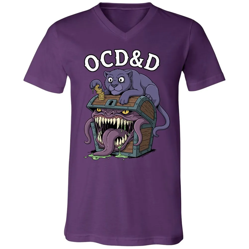 OCD&D Unisex V-Neck T-Shirt - Team Purple - 9