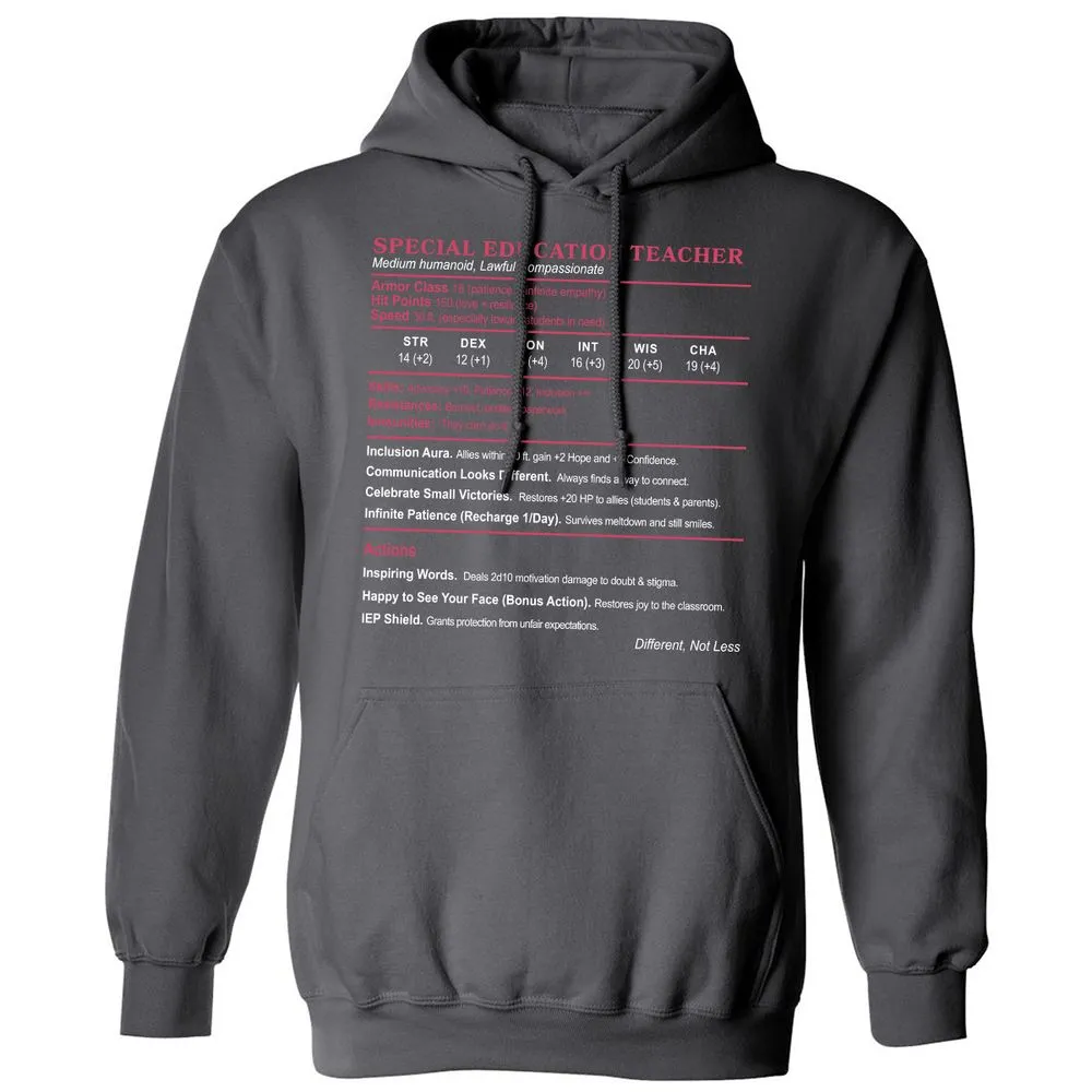 Special Education Teacher Classic Unisex Hoodie - Charcoal - 7