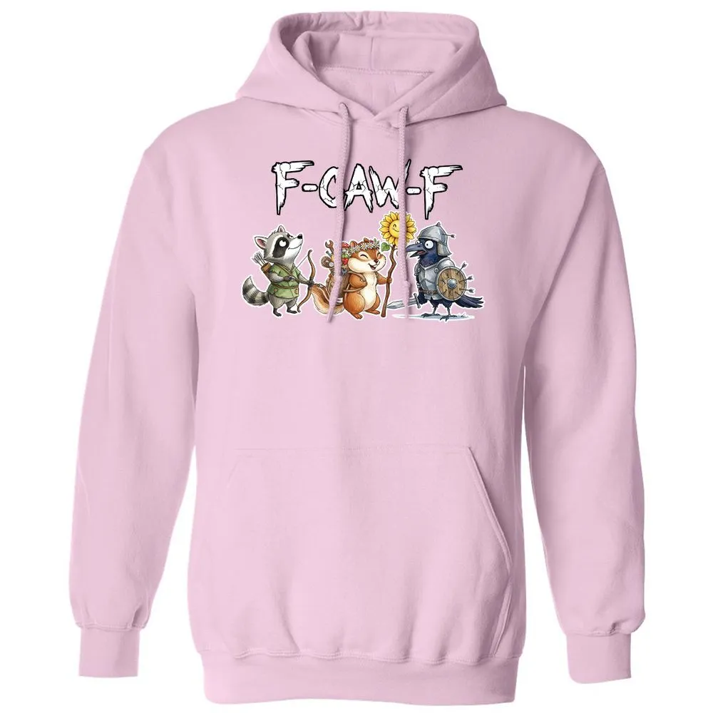 F-CAW-F Adventuring party Classic Unisex Hoodie - Light Pink - 3