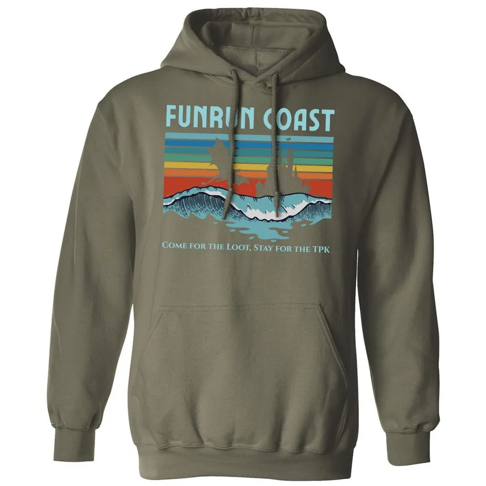 FUNRUN COAST Classic Unisex Hoodie - Military Green - 4