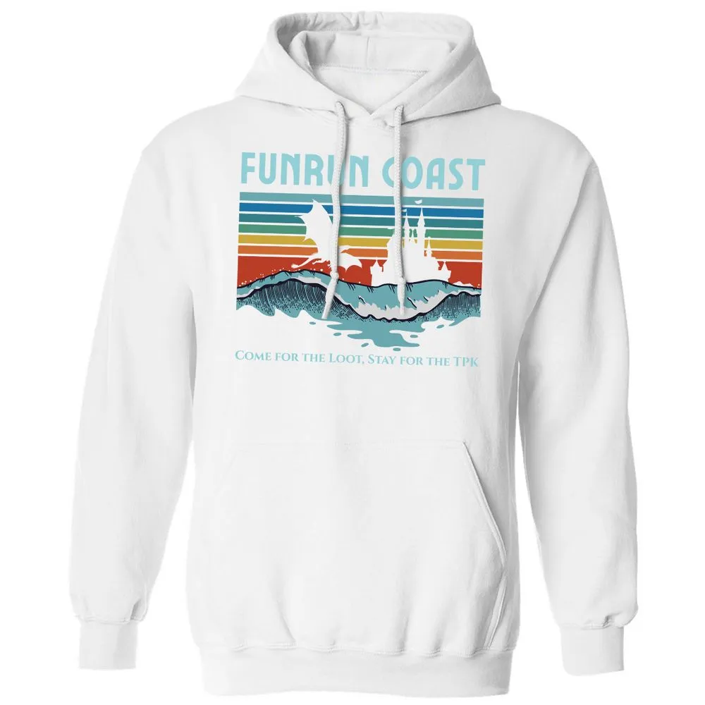 FUNRUN COAST Classic Unisex Hoodie - White - 11