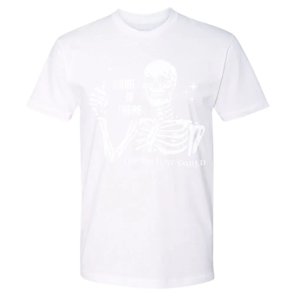 Hang In There – The DM Just Smiled Skeleton - White - 4