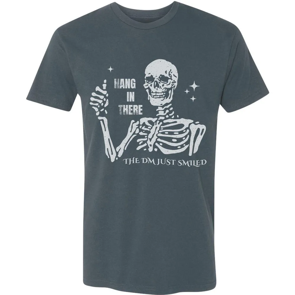 Hang In There – The DM Just Smiled Skeleton - Indigo - 15