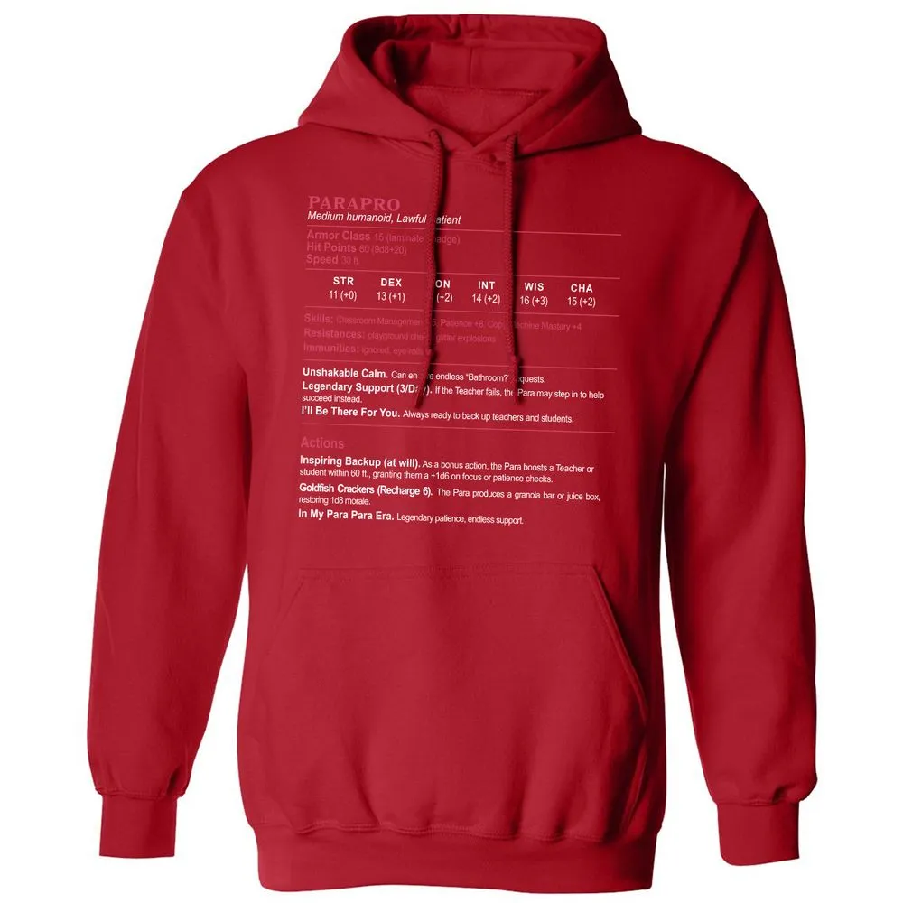 para Classic Unisex Hoodie - Red - 5