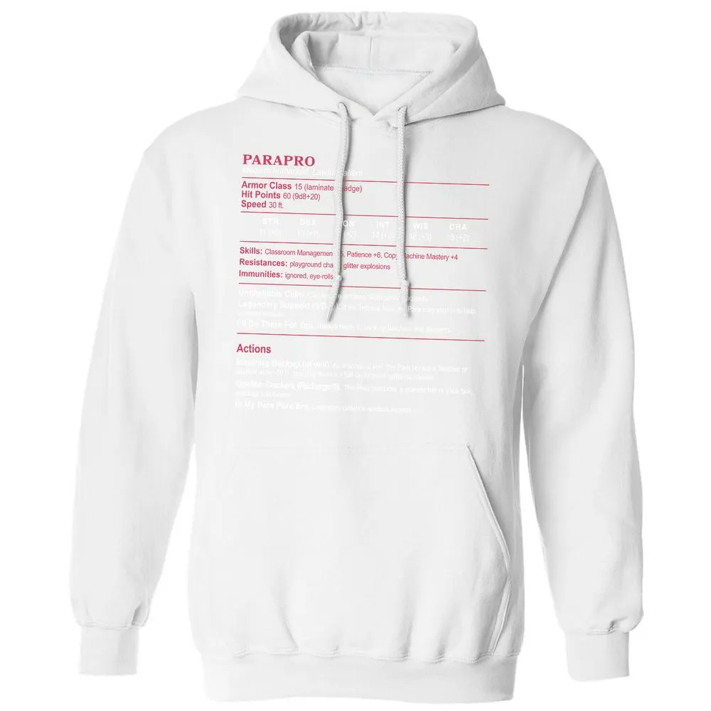 para Classic Unisex Hoodie - White - 11