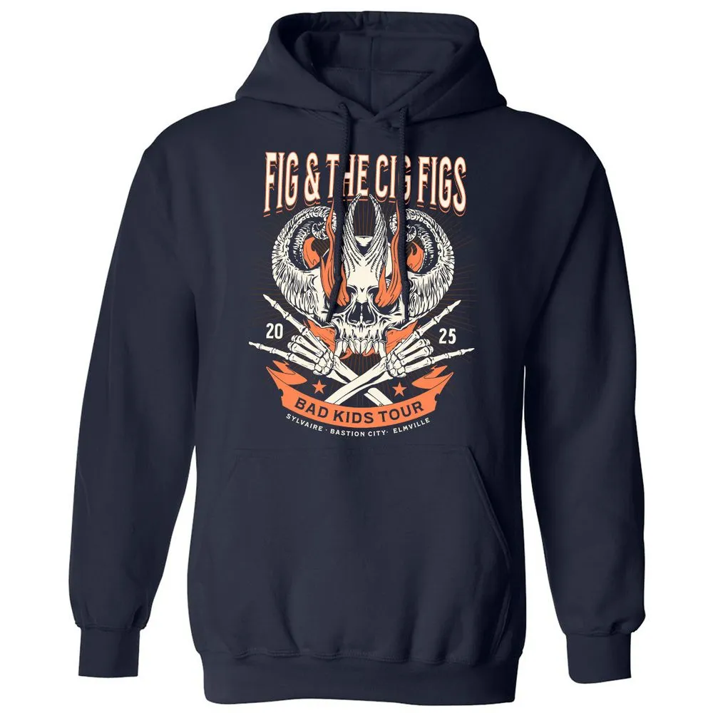 Fig and the Cig Figs, Dimension 20 Classic Unisex Hoodie - Navy - 2