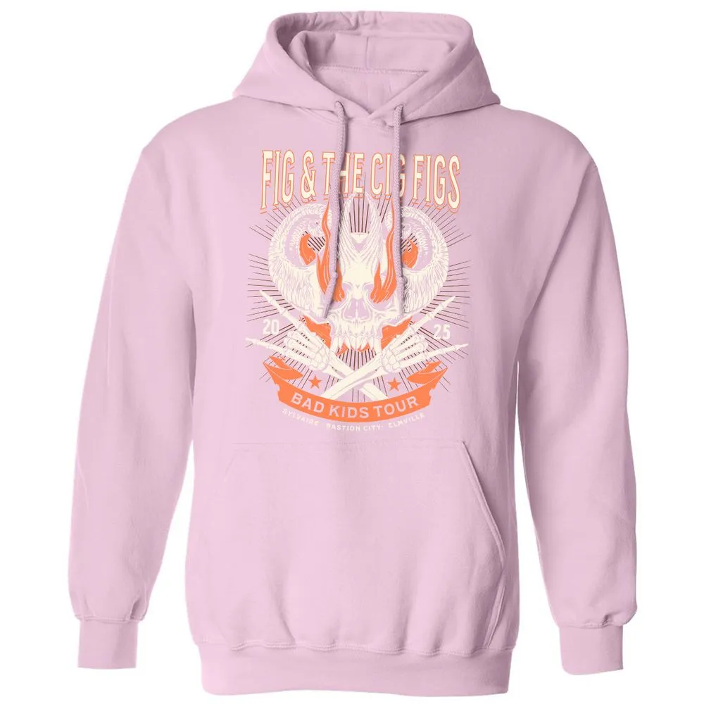 Fig and the Cig Figs, Dimension 20 Classic Unisex Hoodie - Light Pink - 3