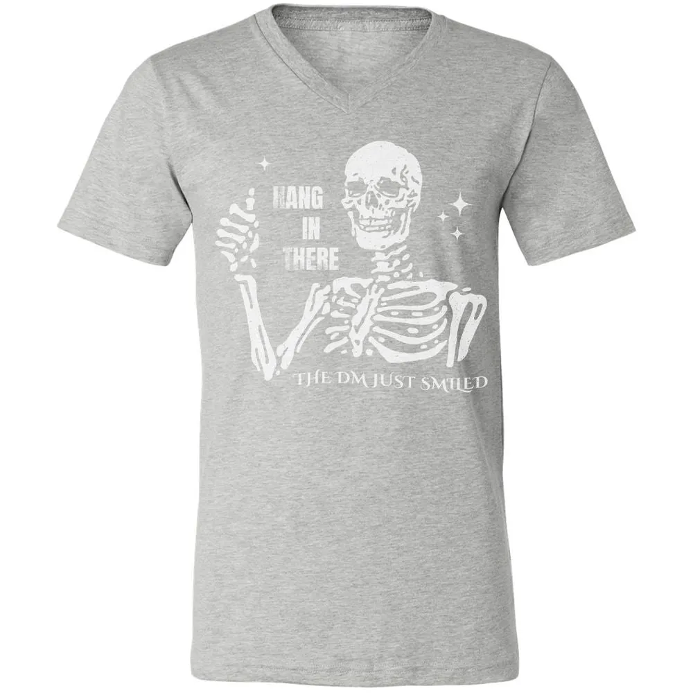 Hang In There – The DM Just Smiled Skeleton - Athletic Heather - 7