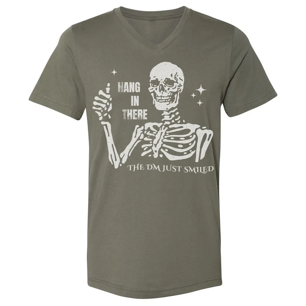 Hang In There – The DM Just Smiled Skeleton - Military Green - 10