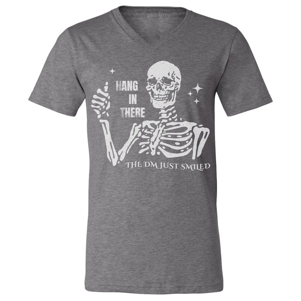 Hang In There – The DM Just Smiled Skeleton - Deep Heather - 13