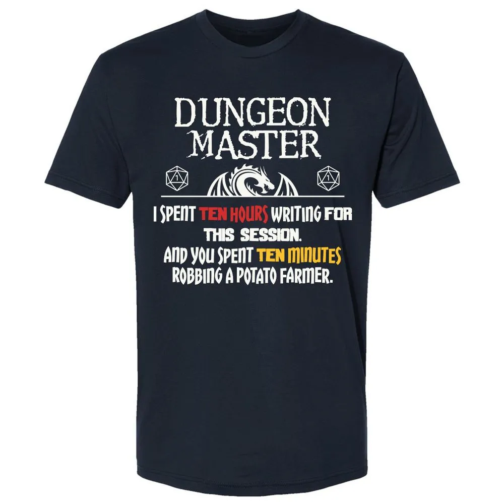 Dungeon Master Chaos Meme Premium Unisex T-Shirt - Midnight Navy - 2