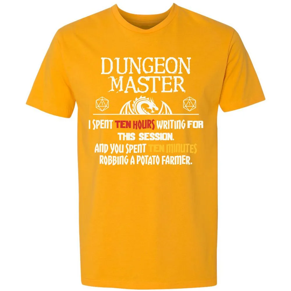 Dungeon Master Chaos Meme Premium Unisex T-Shirt - Gold - 12