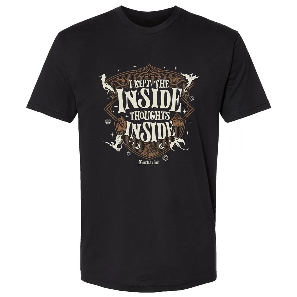 Barbarian I Kept The Inside Thoughts Inside - Black - 1