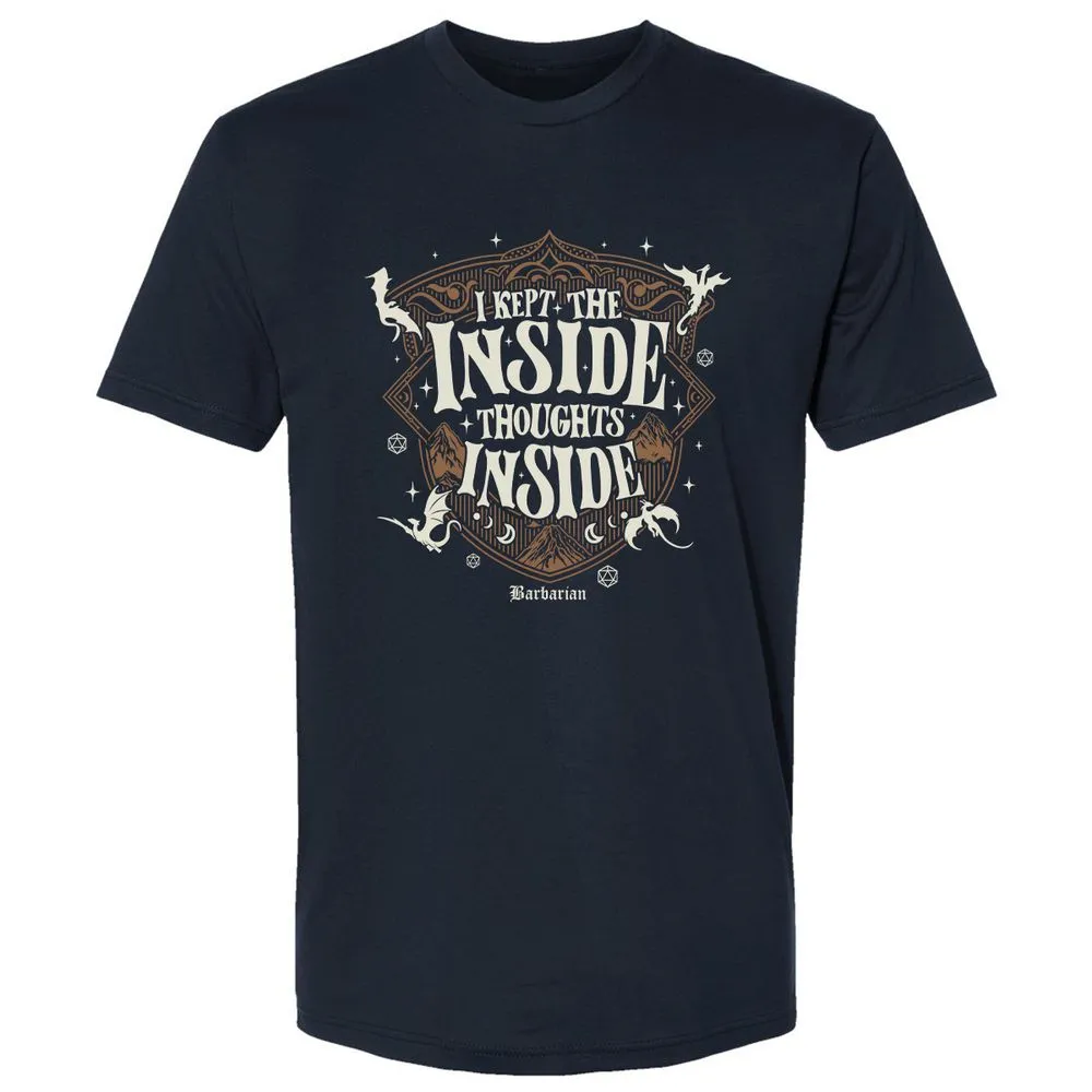 Barbarian I Kept The Inside Thoughts Inside - Midnight Navy - 2