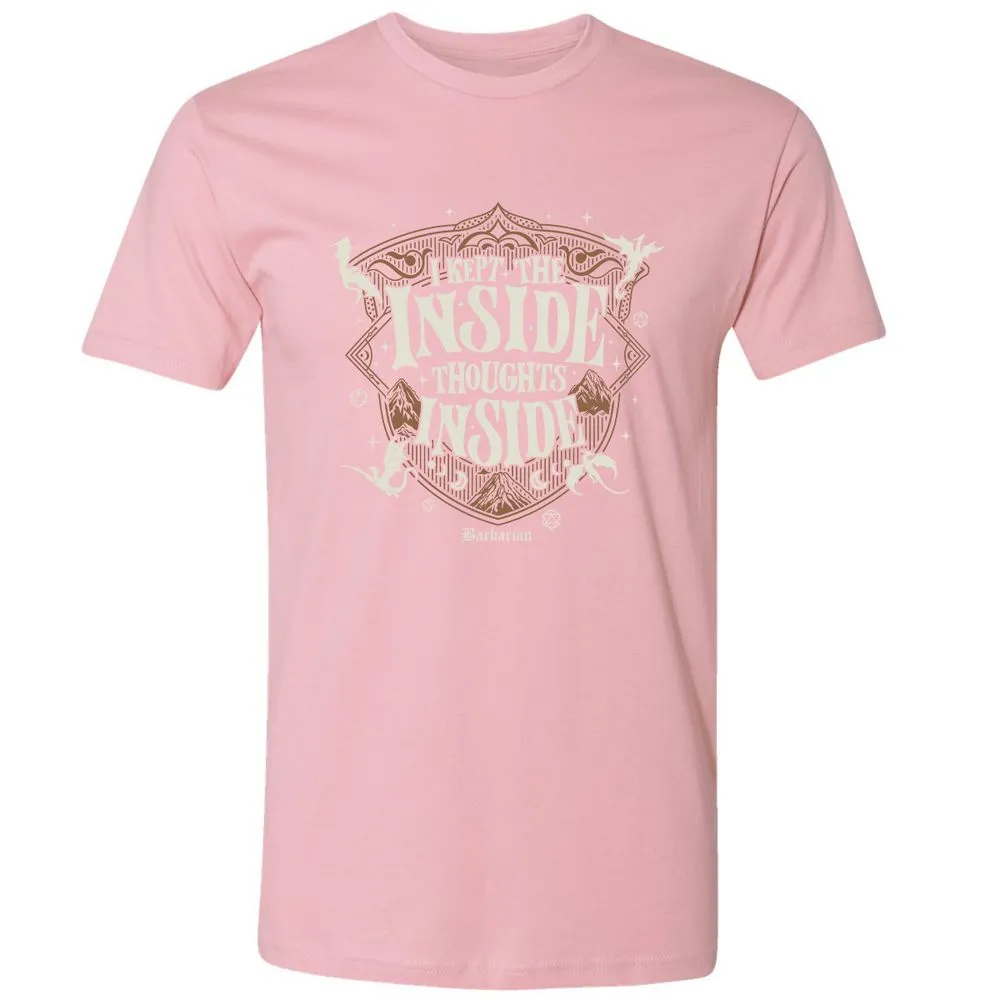 Barbarian I Kept The Inside Thoughts Inside - Light Pink - 3
