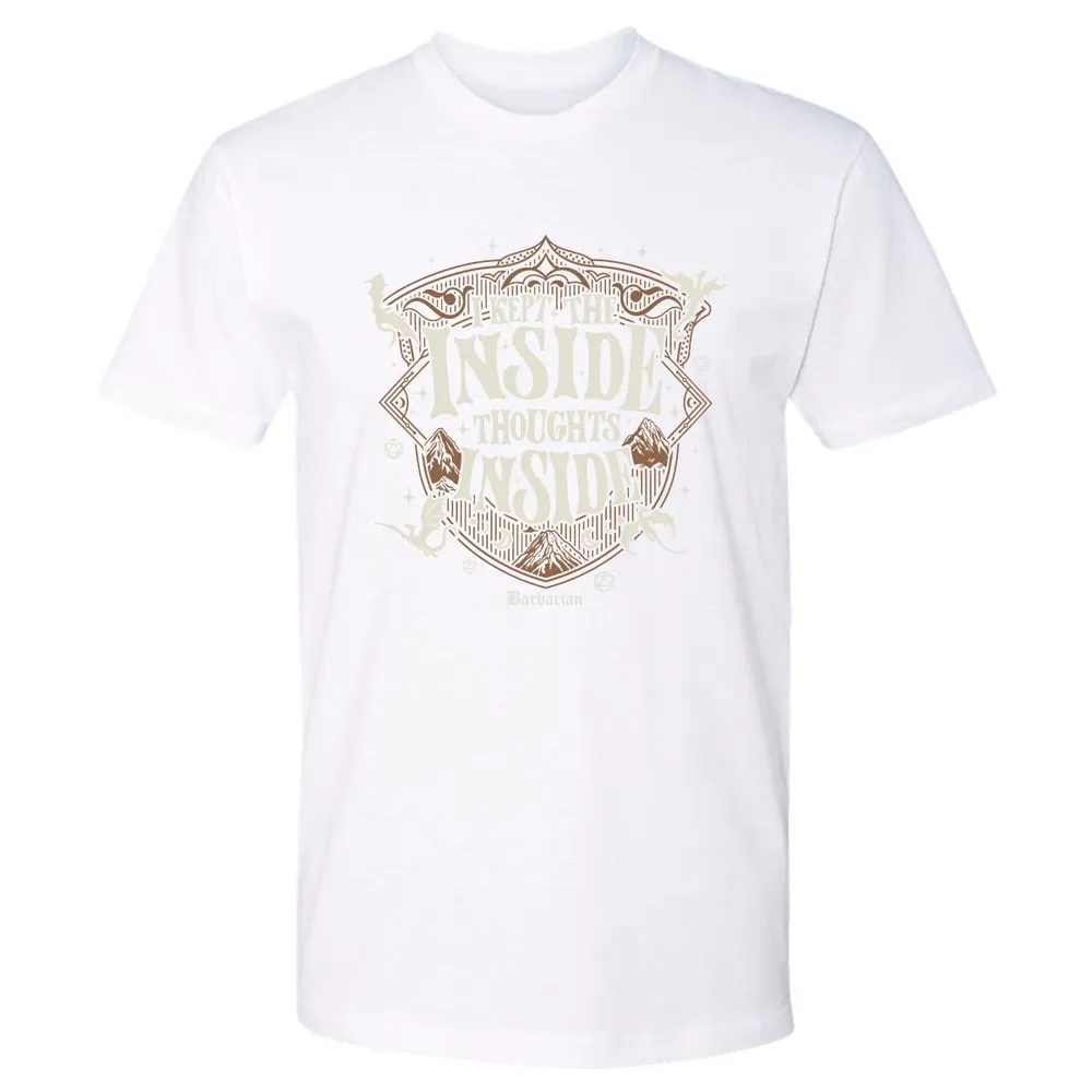 Barbarian I Kept The Inside Thoughts Inside - White - 4