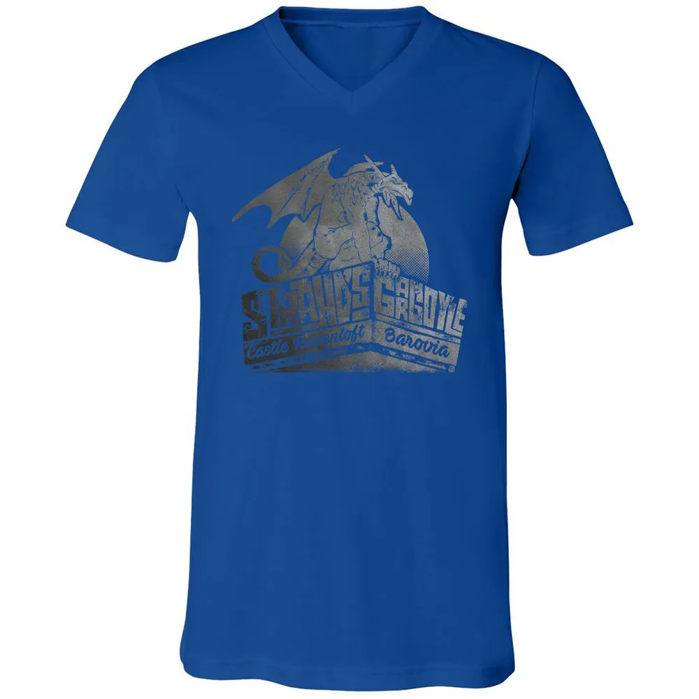Strahd’s Gargoyle Unisex V-Neck T-Shirt - True Royal - 4