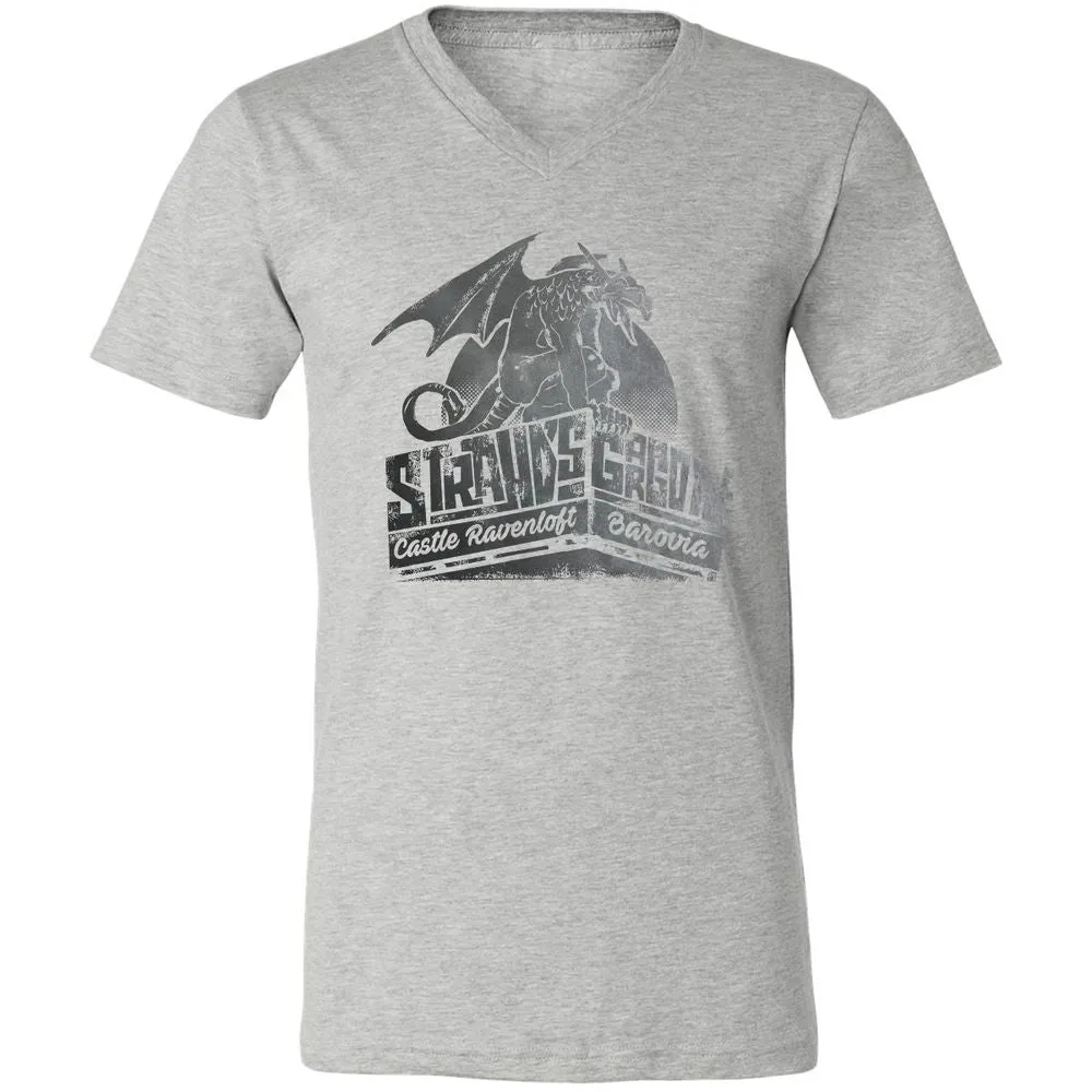 Strahd’s Gargoyle Unisex V-Neck T-Shirt - Athletic Heather - 7