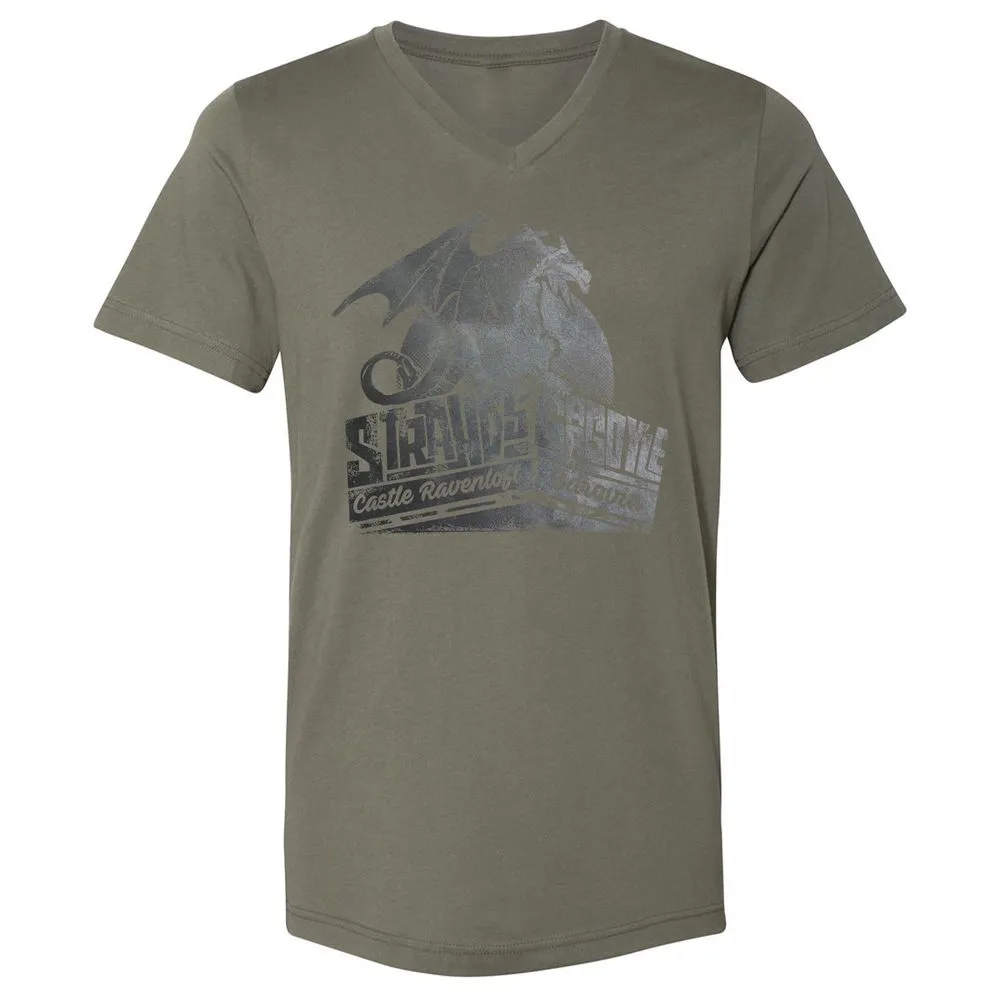 Strahd’s Gargoyle Unisex V-Neck T-Shirt - Military Green - 10