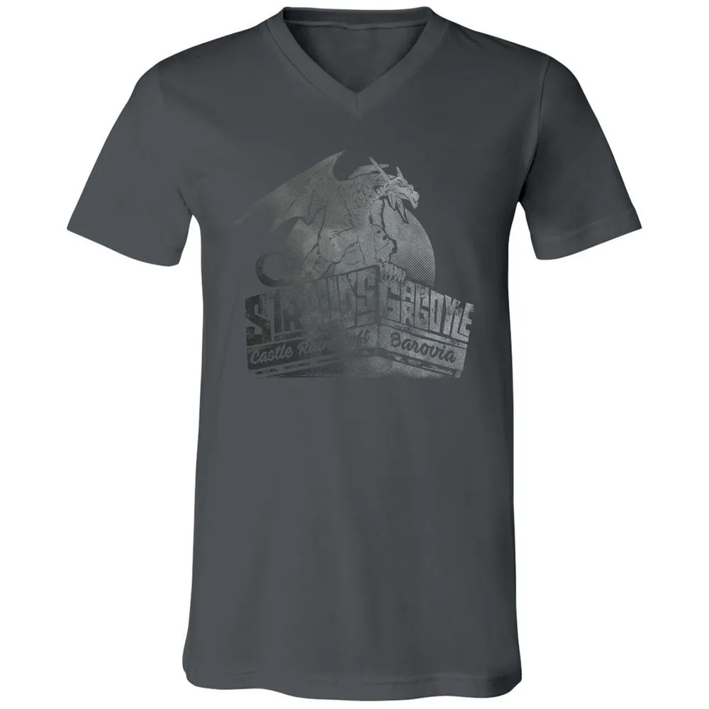 Strahd’s Gargoyle Unisex V-Neck T-Shirt - Asphalt - 12