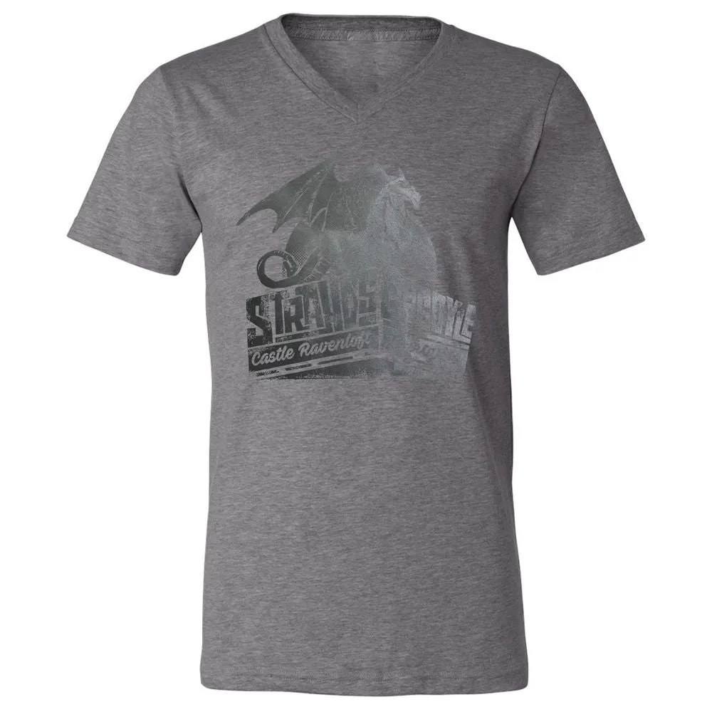 Strahd’s Gargoyle Unisex V-Neck T-Shirt - Deep Heather - 13