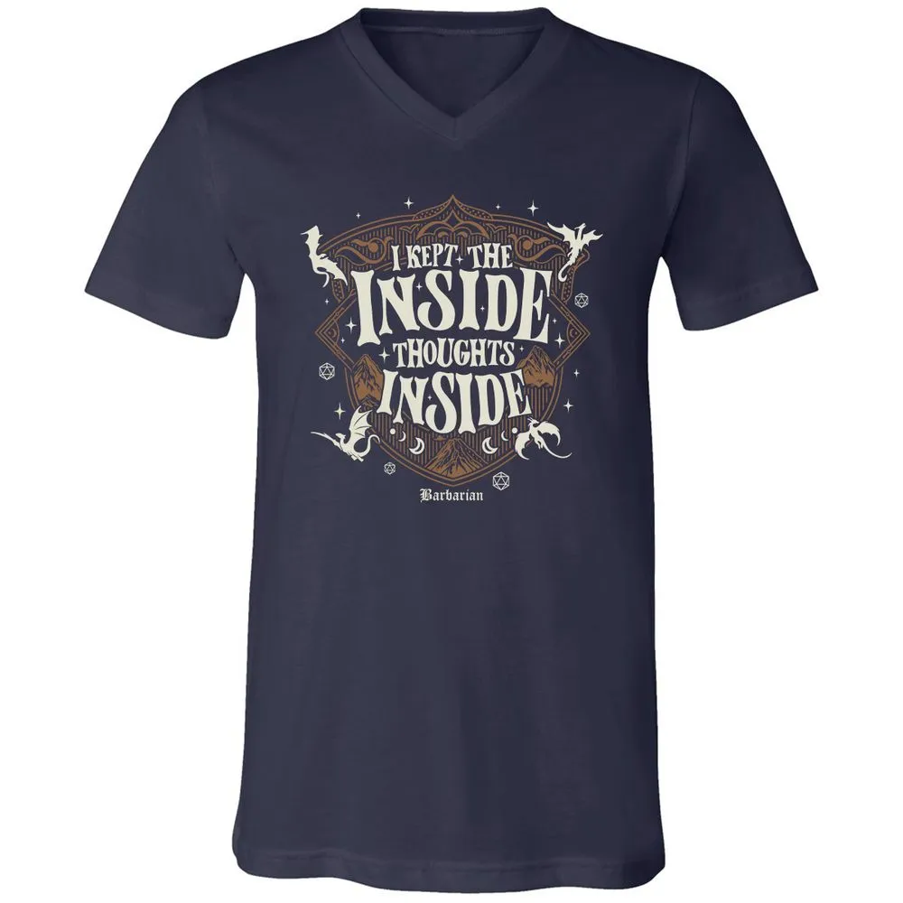 Barbarian I Kept The Inside Thoughts Inside - Navy - 2