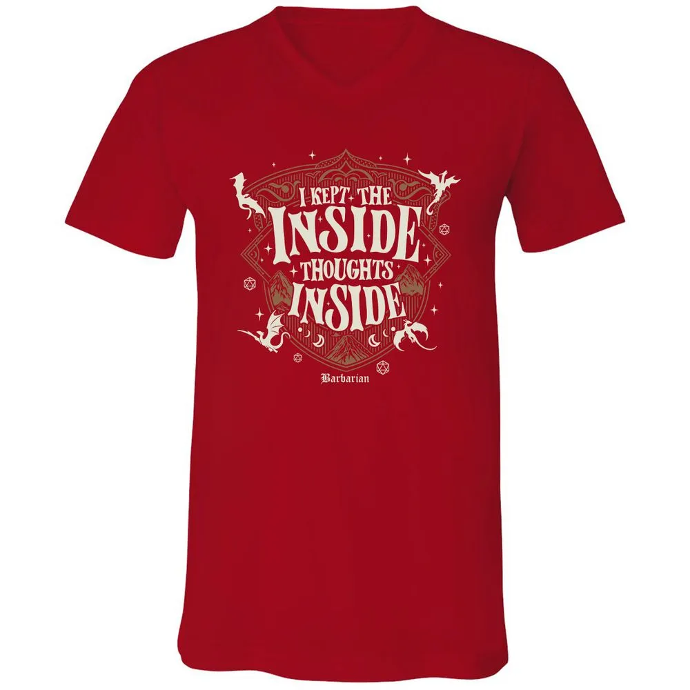 Barbarian I Kept The Inside Thoughts Inside - Red - 3