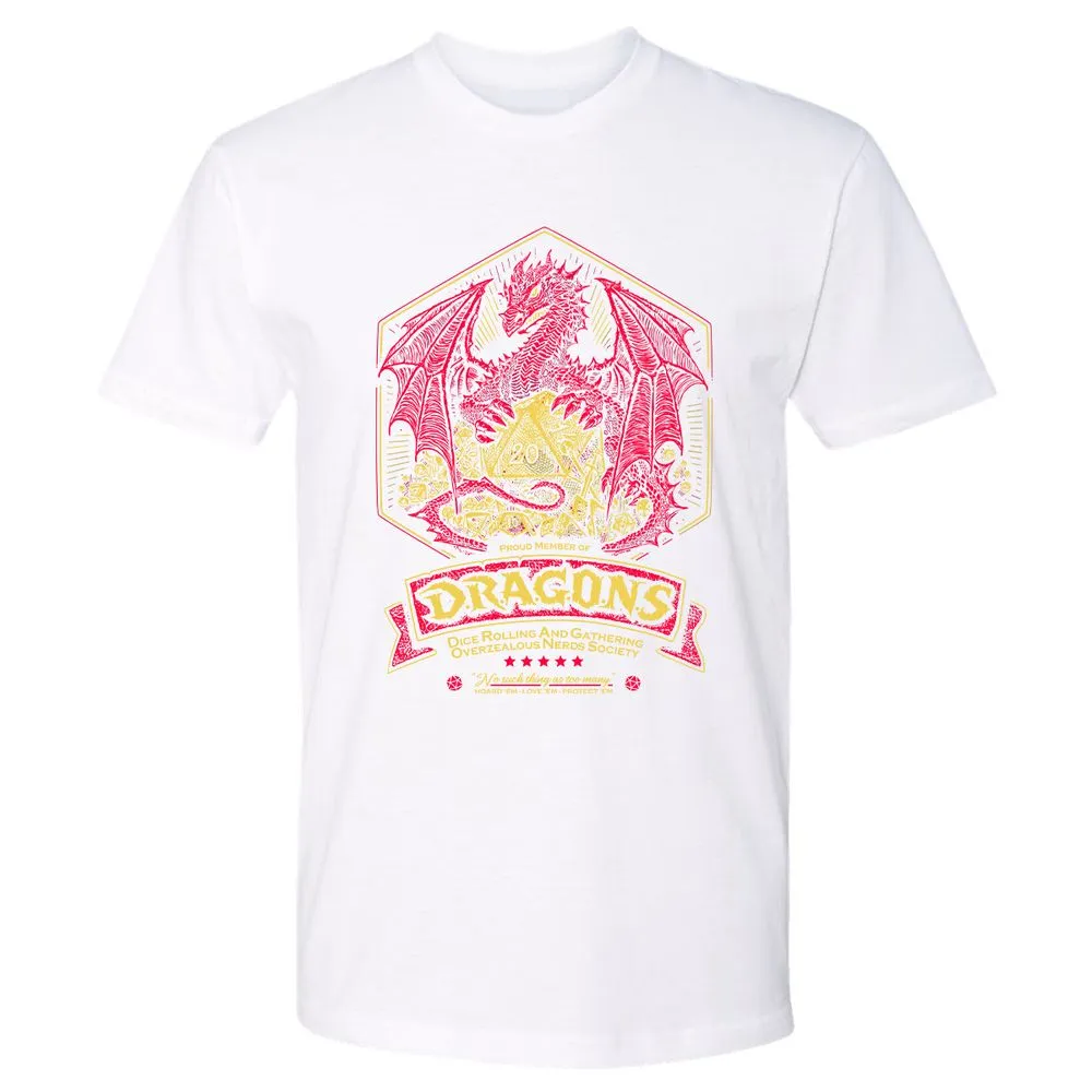 Fantasy Dragon With Dice - White - 4