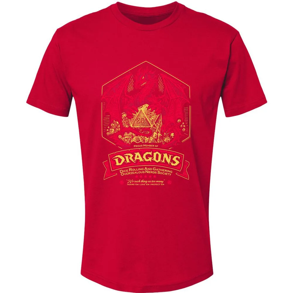 Fantasy Dragon With Dice - Red - 6