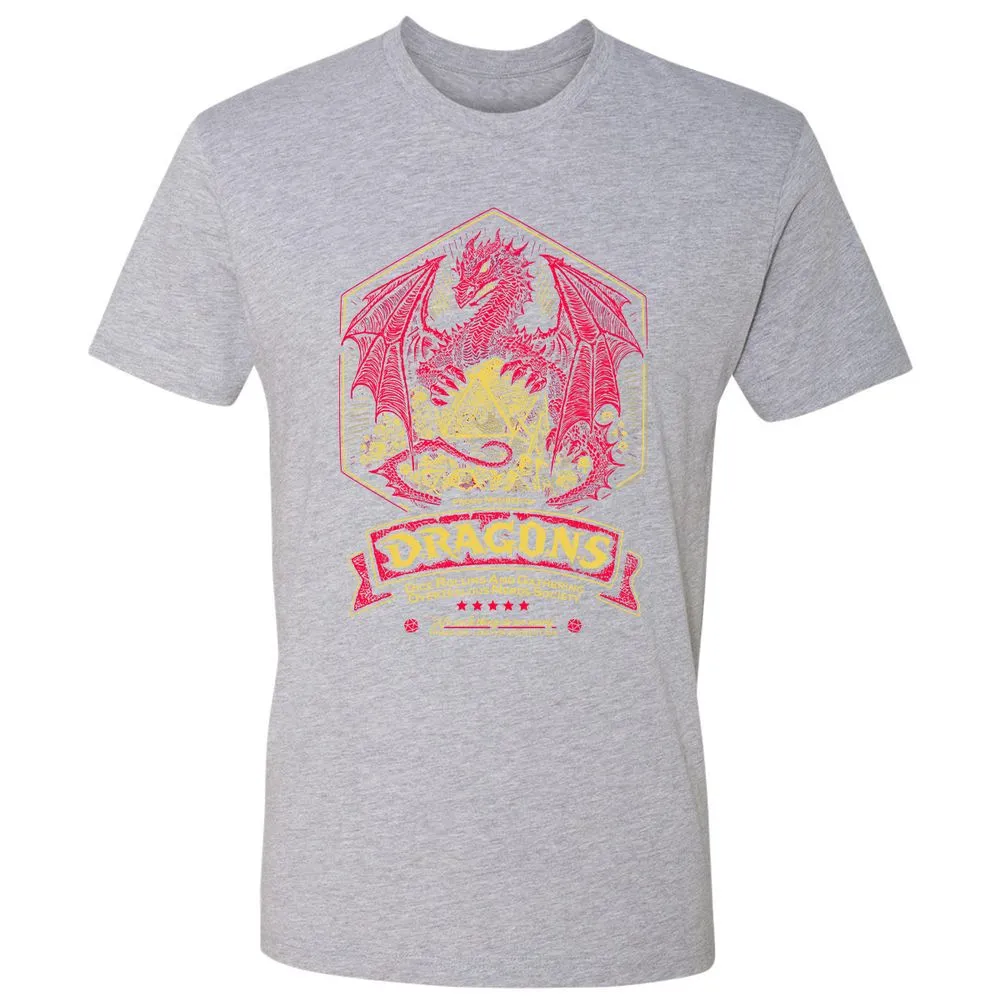 Fantasy Dragon With Dice - Heather Grey - 9