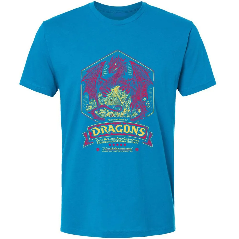 Fantasy Dragon With Dice - Turquoise - 16