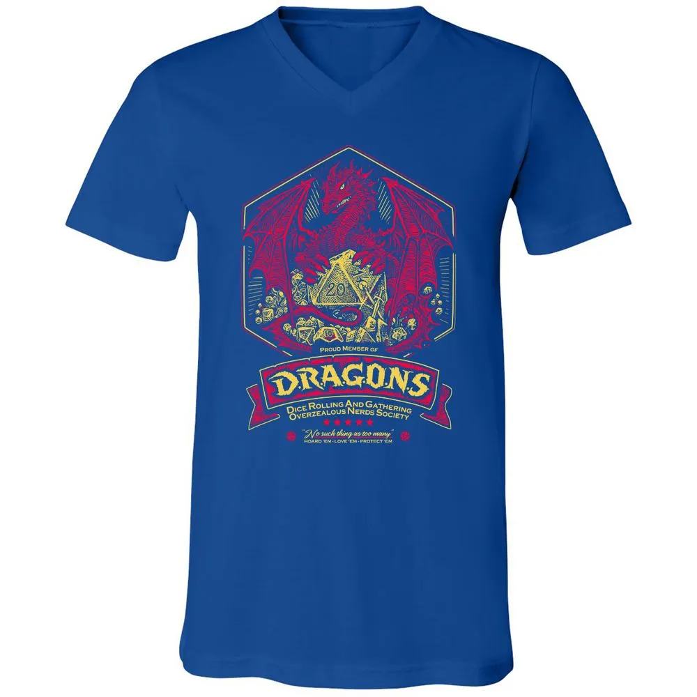 Fantasy Dragon With Dice - True Royal - 4