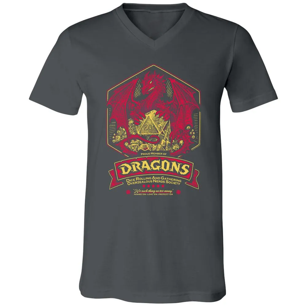 Fantasy Dragon With Dice - Asphalt - 12