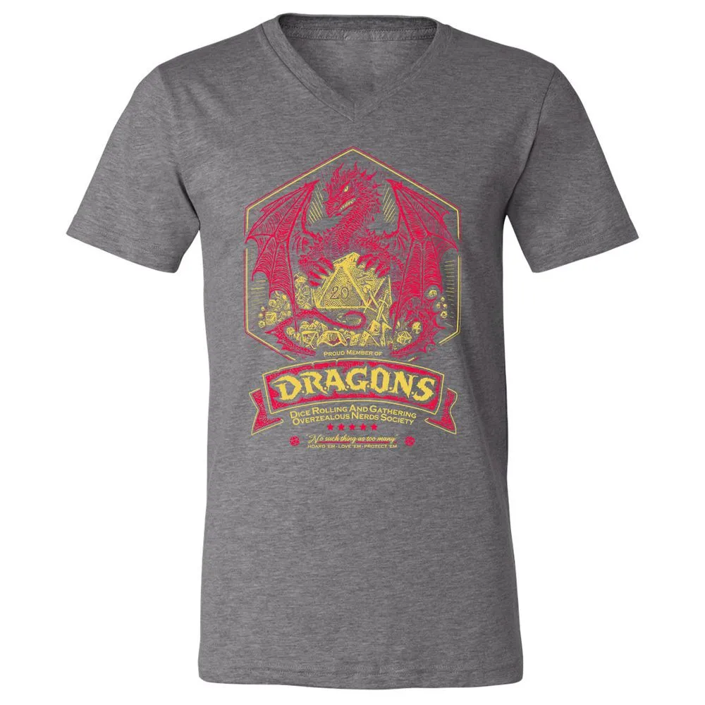 Fantasy Dragon With Dice - Deep Heather - 13