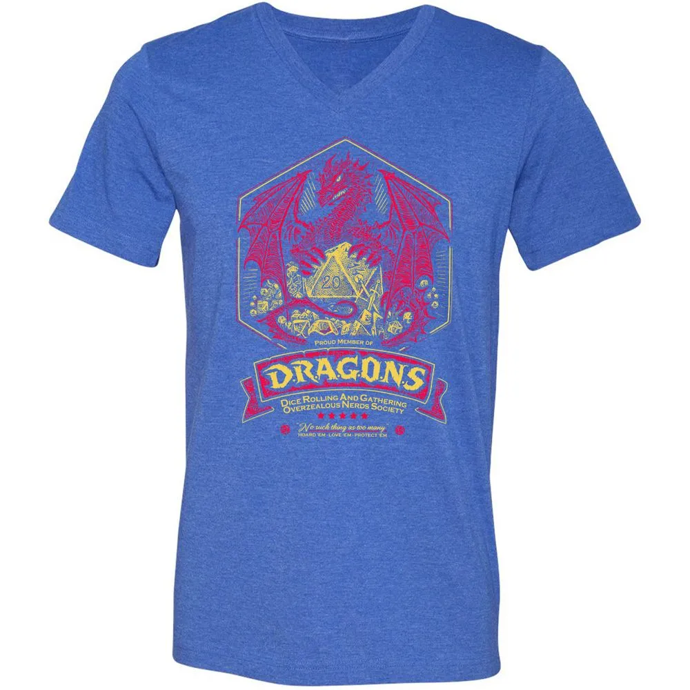 Fantasy Dragon With Dice - Heather True Royal - 14