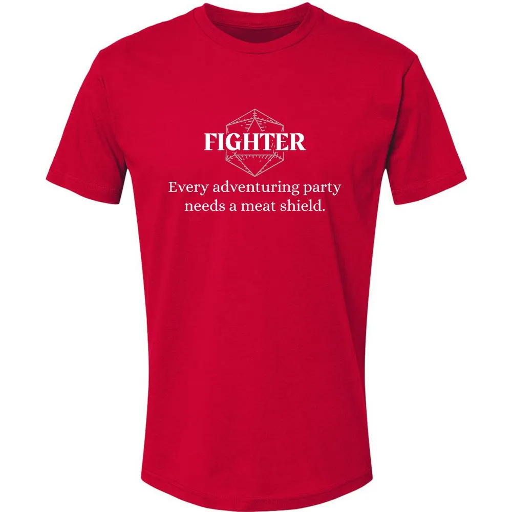 Fighter – Every Party Needs A Meat Shield Premium Unisex T-Shirt - Red - 6