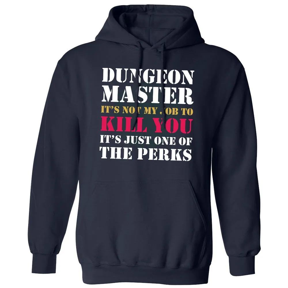 DUNGEON MASTER NOT MY JOB Classic Unisex Hoodie - Navy - 2