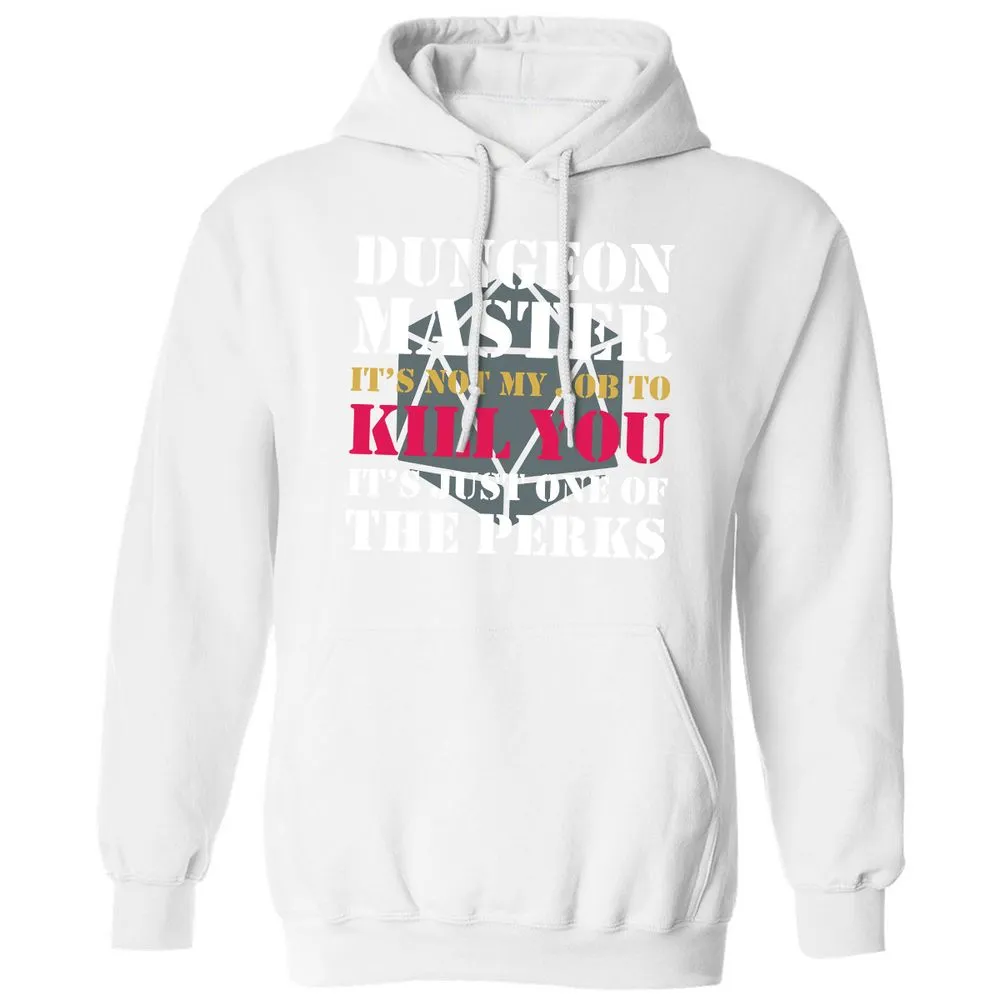DUNGEON MASTER NOT MY JOB Classic Unisex Hoodie - White - 11