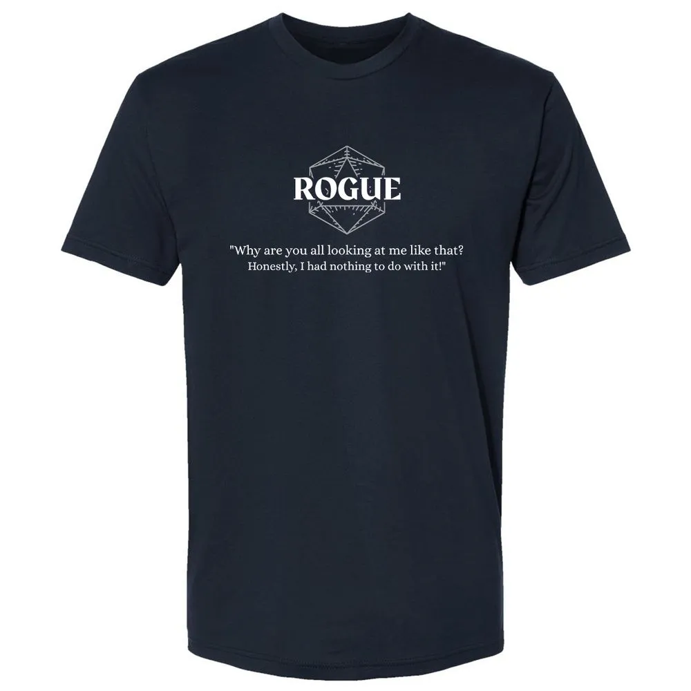 Rogue – Why Are You All Looking At Me Like That Premium Unisex T-Shirt - Midnight Navy - 2