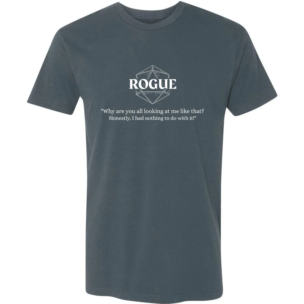 Rogue – Why Are You All Looking At Me Like That Premium Unisex T-Shirt - Indigo - 15