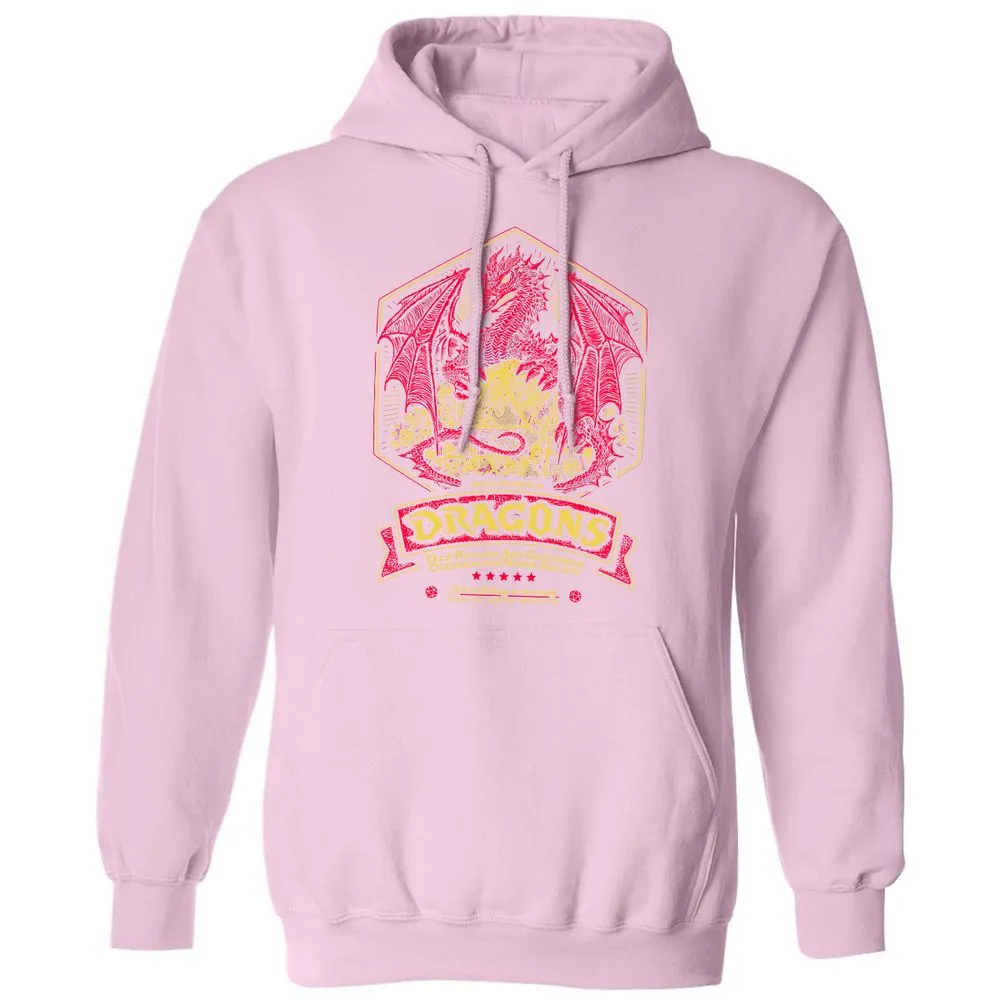 Fantasy Dragon With Dice - Light Pink - 3