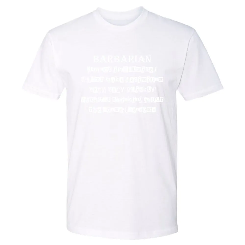 I’m Not Impulsive Barbarian Premium Unisex T-Shirt - White - 4